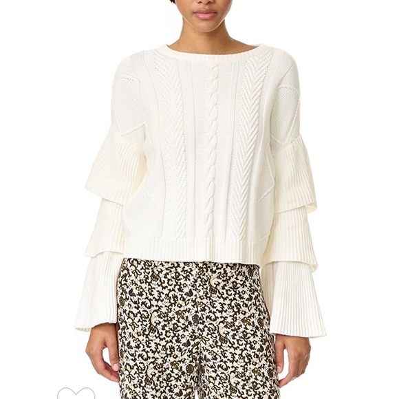 Endless Rose Crewneck Cotton Sweater - Picture 2 of 5